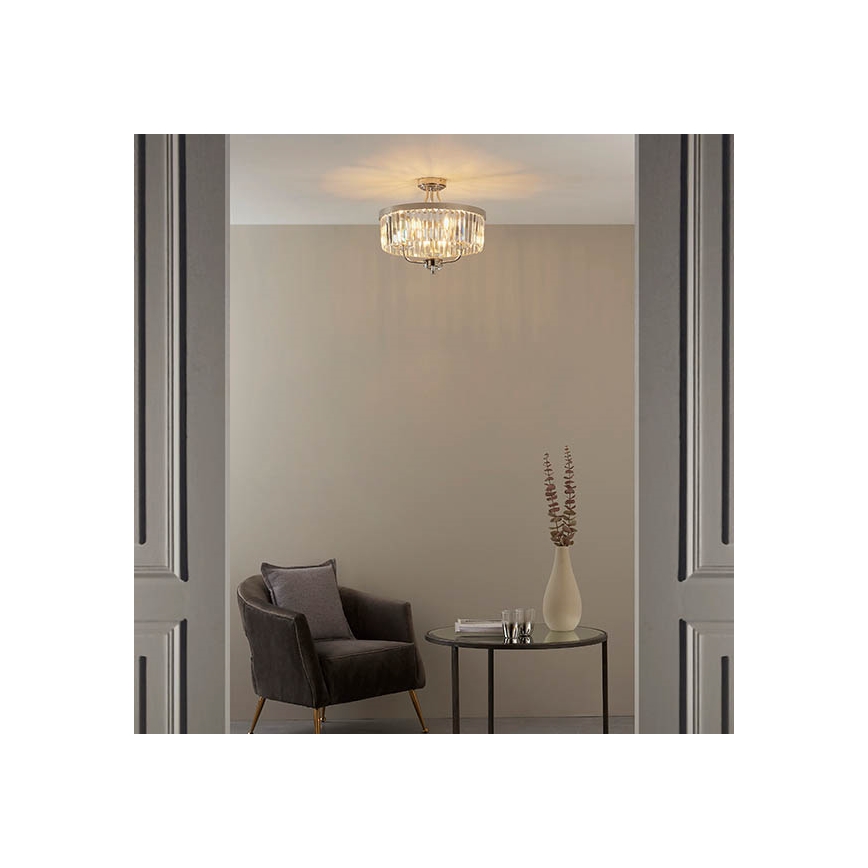 Endon 90264 - Přisazený lustr CHESTERFIELD 3xE14/6W/230V lesklý chrom