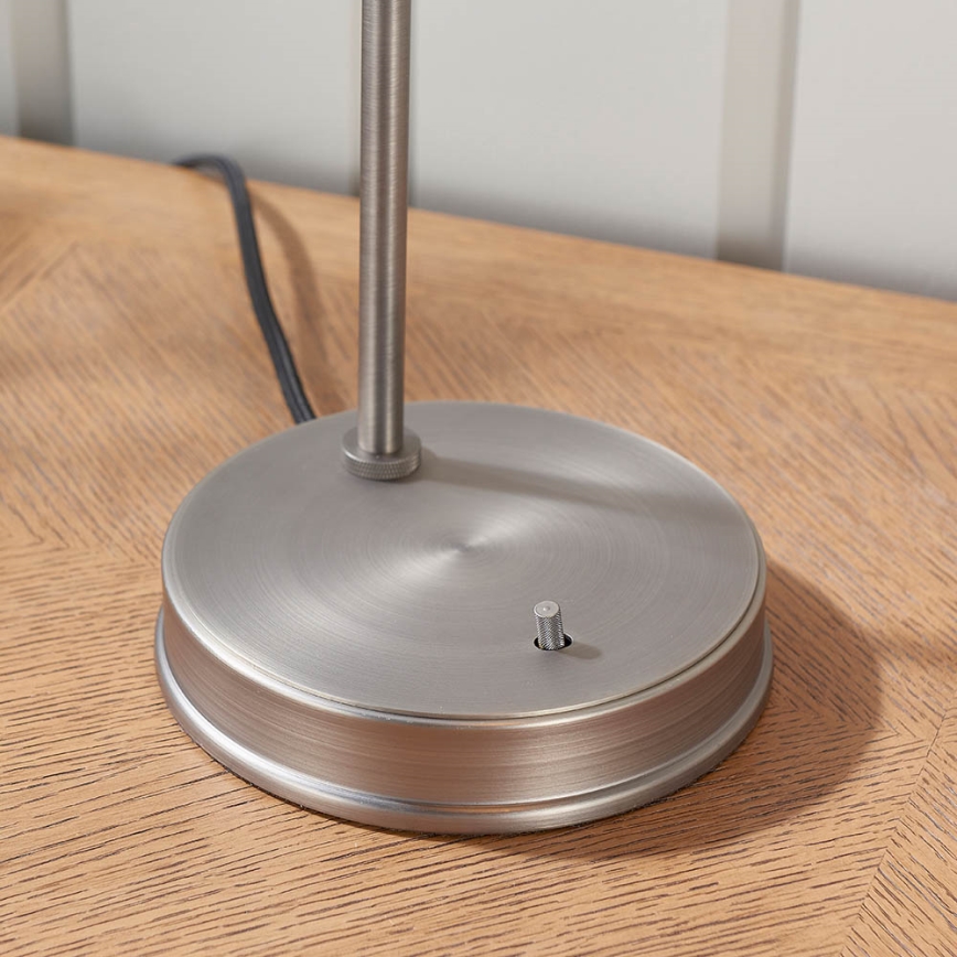 Endon 91740 - Stolní lampa HANSEN 1xE14/40W/230V matný chrom