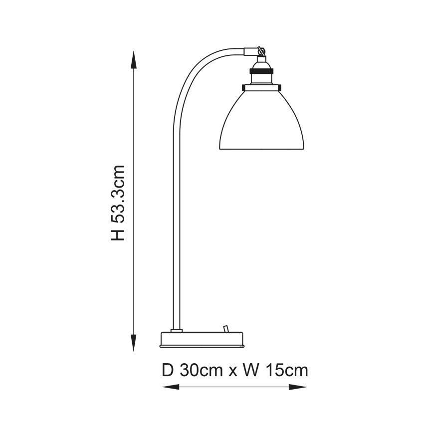 Endon 91740 - Stolní lampa HANSEN 1xE14/40W/230V matný chrom