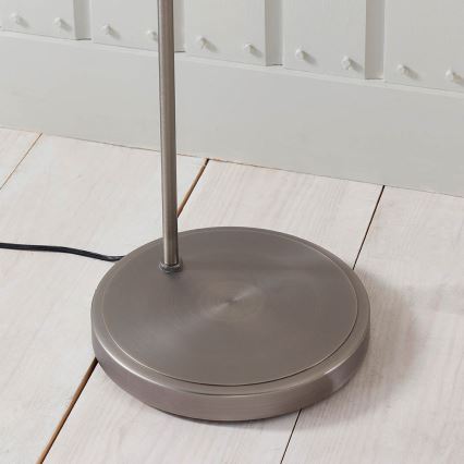Endon 91741 - Stojací lampa HANSEN 1xE27/40W/230V matný chrom