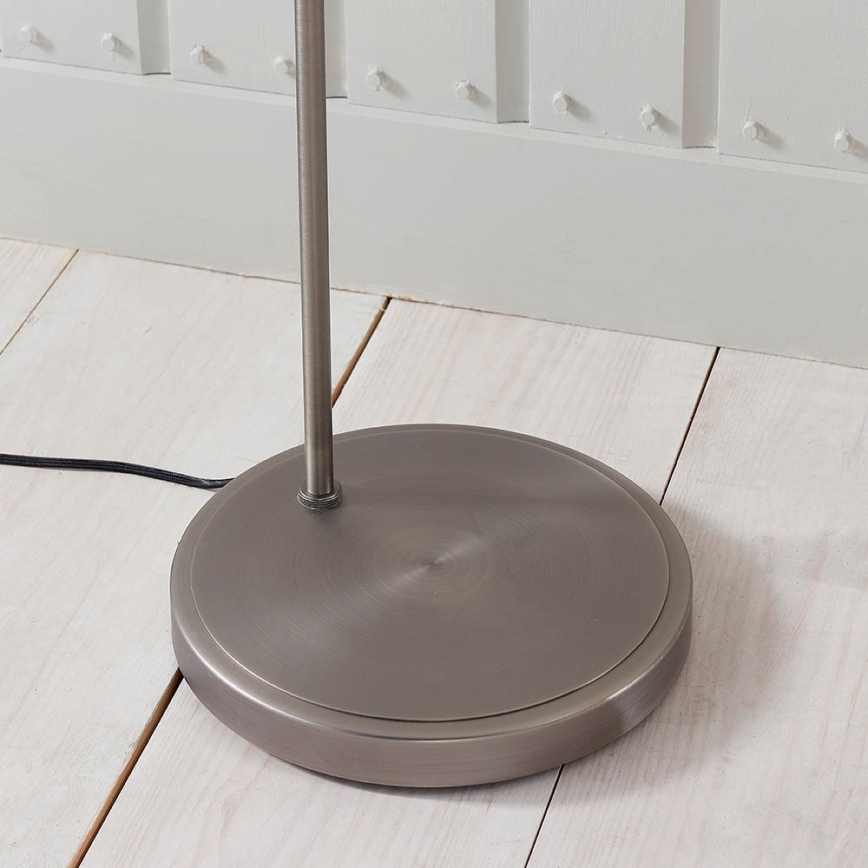 Endon 91741 - Stojací lampa HANSEN 1xE27/40W/230V matný chrom