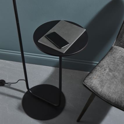 Endon 92301 - Stojací lampa LANDIS 1xE27/10W/230V černá