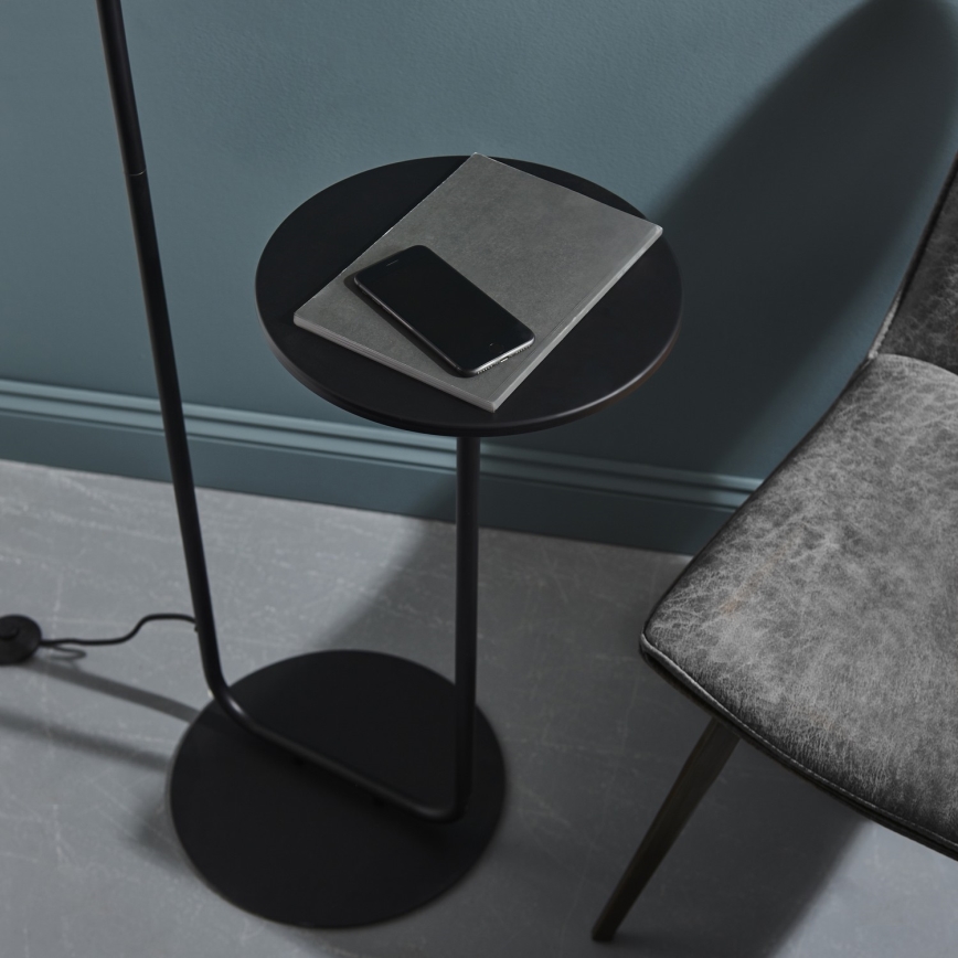 Endon 92301 - Stojací lampa LANDIS 1xE27/10W/230V černá