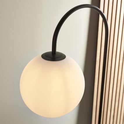 Endon 92424 - Stojací lampa HALO 1xE14/7W/230V černá/bílá