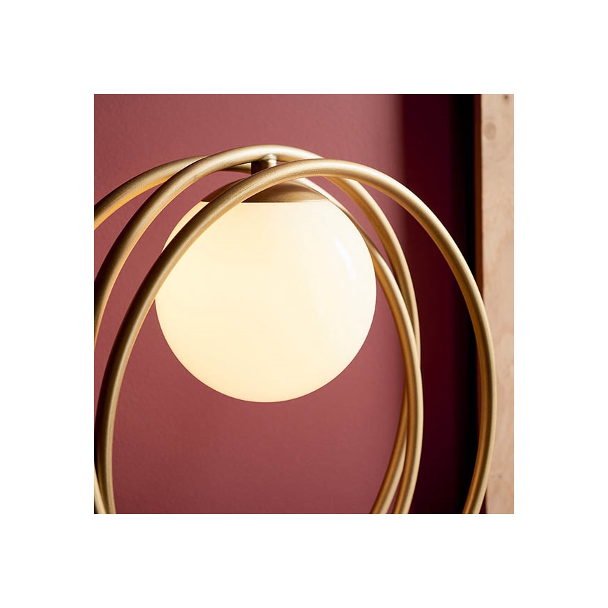 Endon 92491 - Stolní lampa EMILIO 1xG9/3W/230V zlatá/bílá