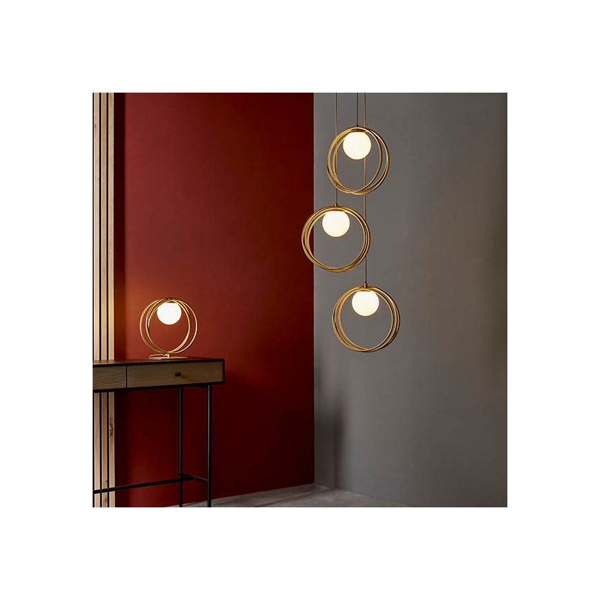 Endon 92491 - Stolní lampa EMILIO 1xG9/3W/230V zlatá