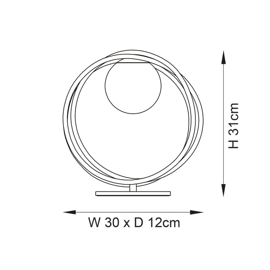 Endon 92491 - Stolní lampa EMILIO 1xG9/3W/230V zlatá