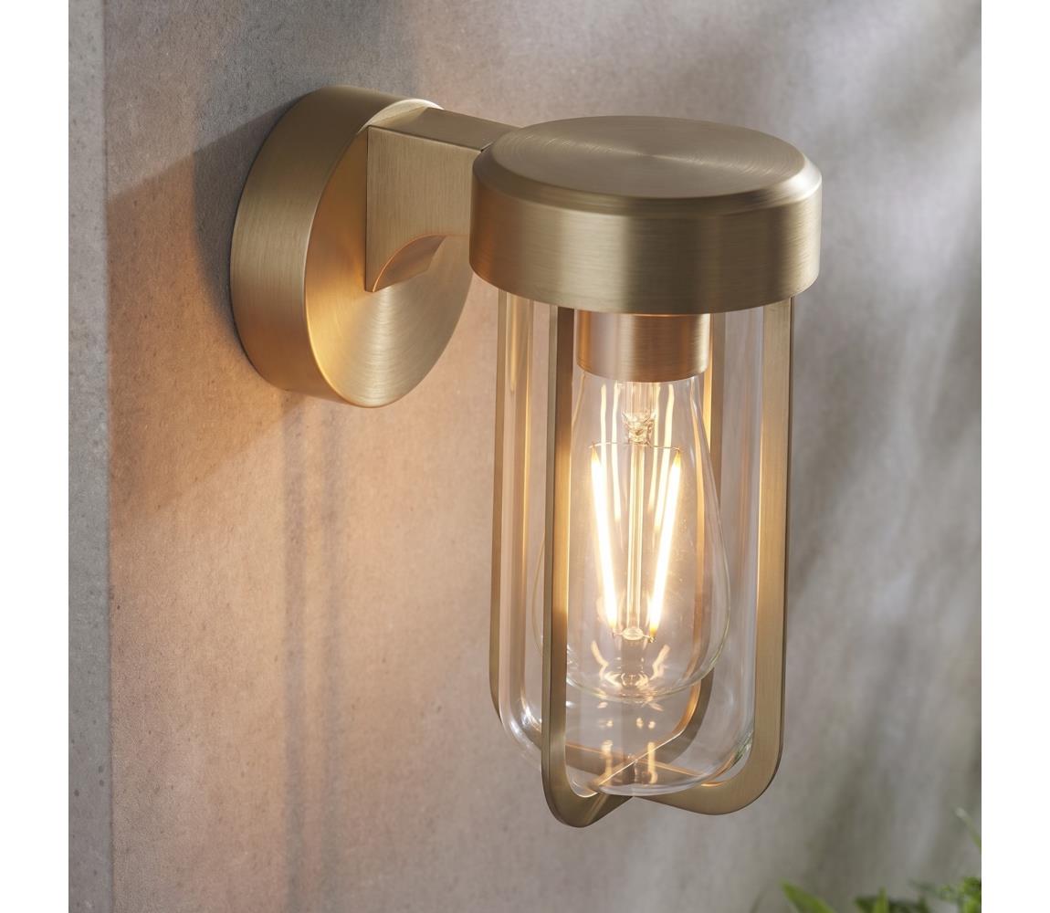 Endon 92855 - Koupelnové nástěnné svítidlo 1xE27/6W/230V IP44 mosaz 92855