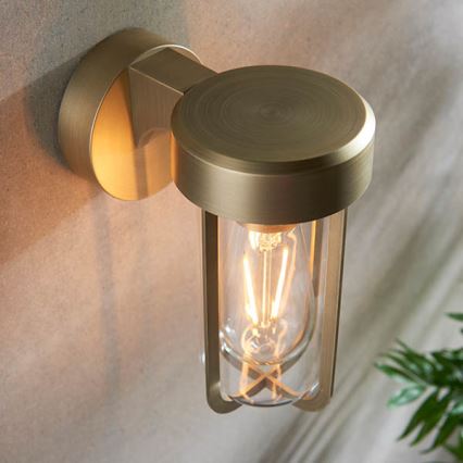 Endon 92855 - Koupelnové nástěnné svítidlo 1xE27/6W/230V IP44 mosaz
