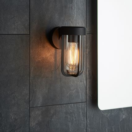 Endon 92859 - Koupelnové nástěnné svítidlo 1xE27/6W/230V IP44 černá