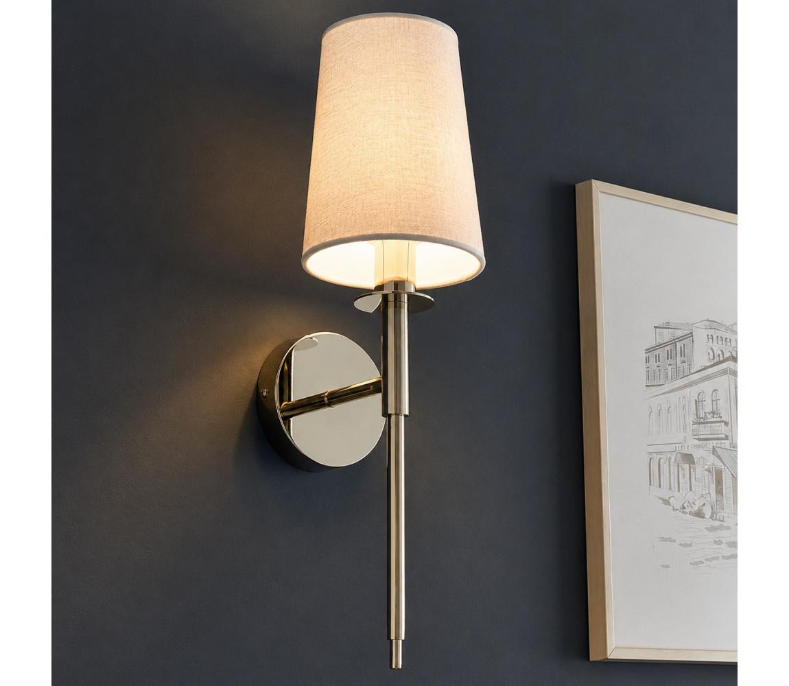 Endon 92949 - Nástěnná lampa 1xE14/6W/230V bílá/lesklý chrom 92949 Lesklý chrom,Bílá