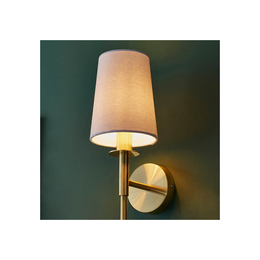 Endon 92955 - Nástěnná lampa 1xE14/6W/230V bílá/zlatá