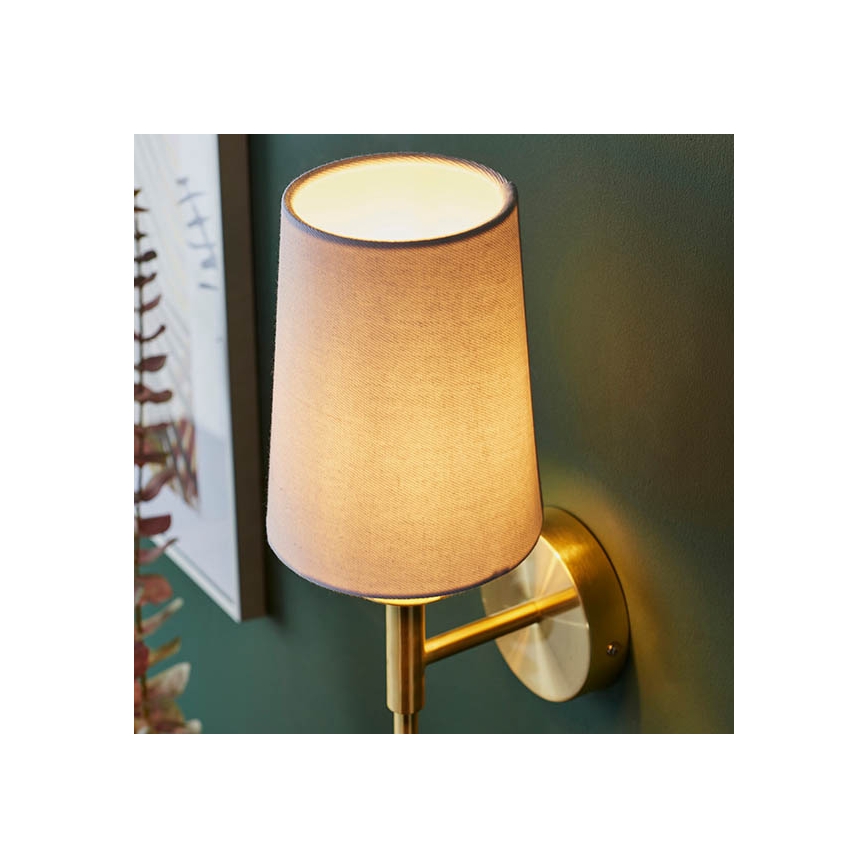 Endon 92955 - Nástěnná lampa 1xE14/6W/230V bílá/zlatá