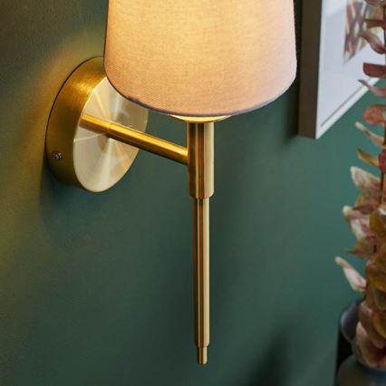 Endon 92955 - Nástěnná lampa 1xE14/6W/230V bílá/zlatá