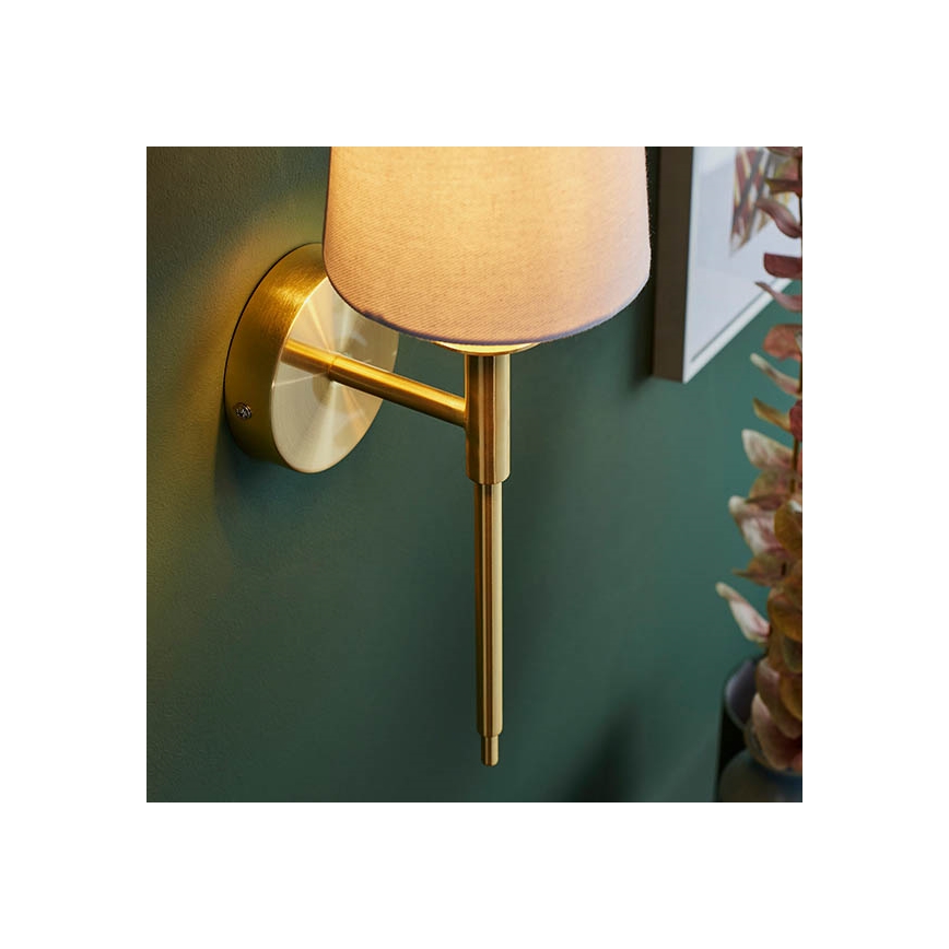Endon 92955 - Nástěnná lampa 1xE14/6W/230V bílá/zlatá