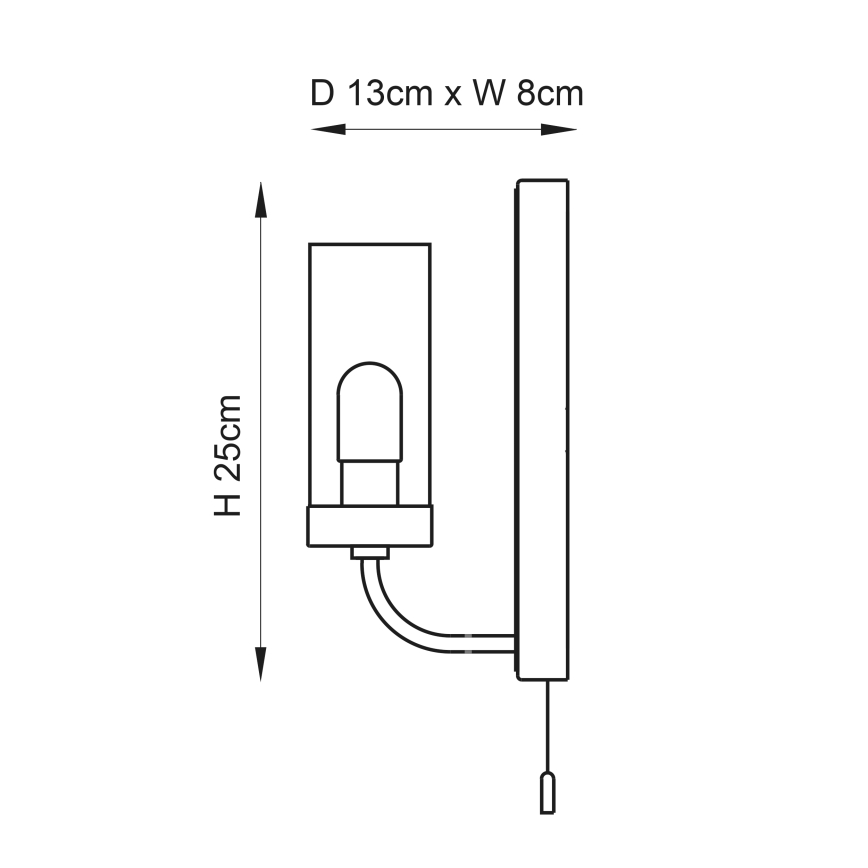 Endon 92960 - Koupelnové nástěnné svítidlo EDREA 1xG9/3W/230V IP44 lesklý chrom