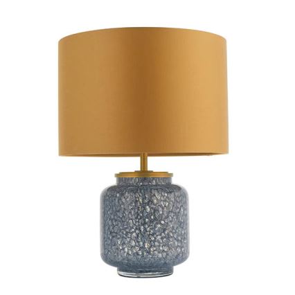Endon 93067 - Stolní lampa ZINNIA 1xE27/10W/230V modrá/zlatá