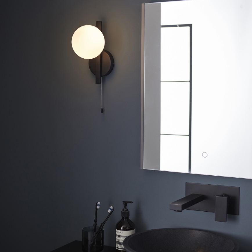 Endon 94081 - Koupelnové nástěnné svítidlo SPA 1xG9/3W/230V IP44 černá