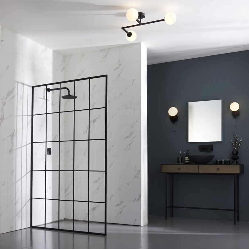 Endon 94081 - Koupelnové nástěnné svítidlo SPA 1xG9/3W/230V IP44 černá