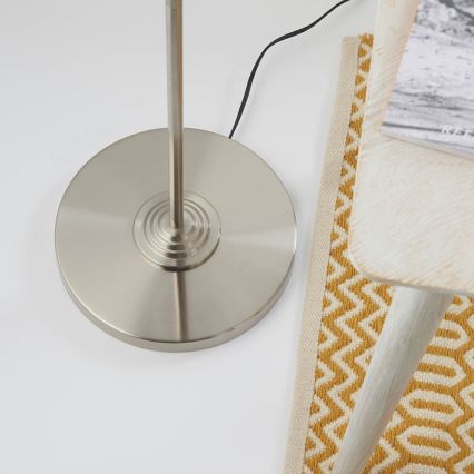 Endon 94359 - Stojací lampa HIGHCLERE 3xE14/40W/230V béžová/lesklý chrom pr. 47 cm