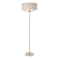 Endon 94359 - Stojací lampa HIGHCLERE 3xE14/40W/230V béžová/lesklý chrom pr. 47 cm
