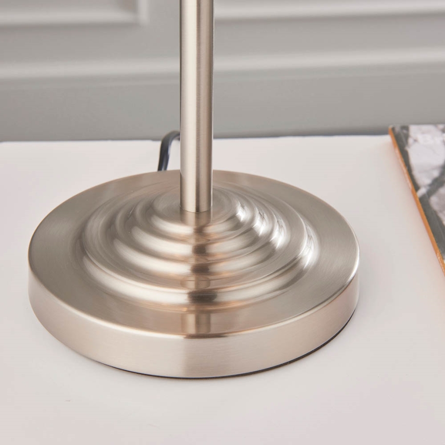 Endon 94369 - Stolní lampa HIGHCLERE 3xE14/18W/230V béžová/matný chrom