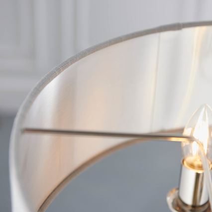 Endon 94377 - Lustr na řetězu HIGHCLERE 3xE14/40W/230V šedá/lesklý chrom