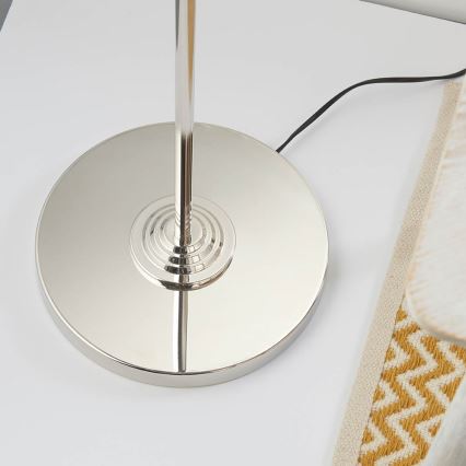 Endon 94378 - Stojací lampa HIGHCLERE 1xE14/40W/230V šedá/lesklý chrom