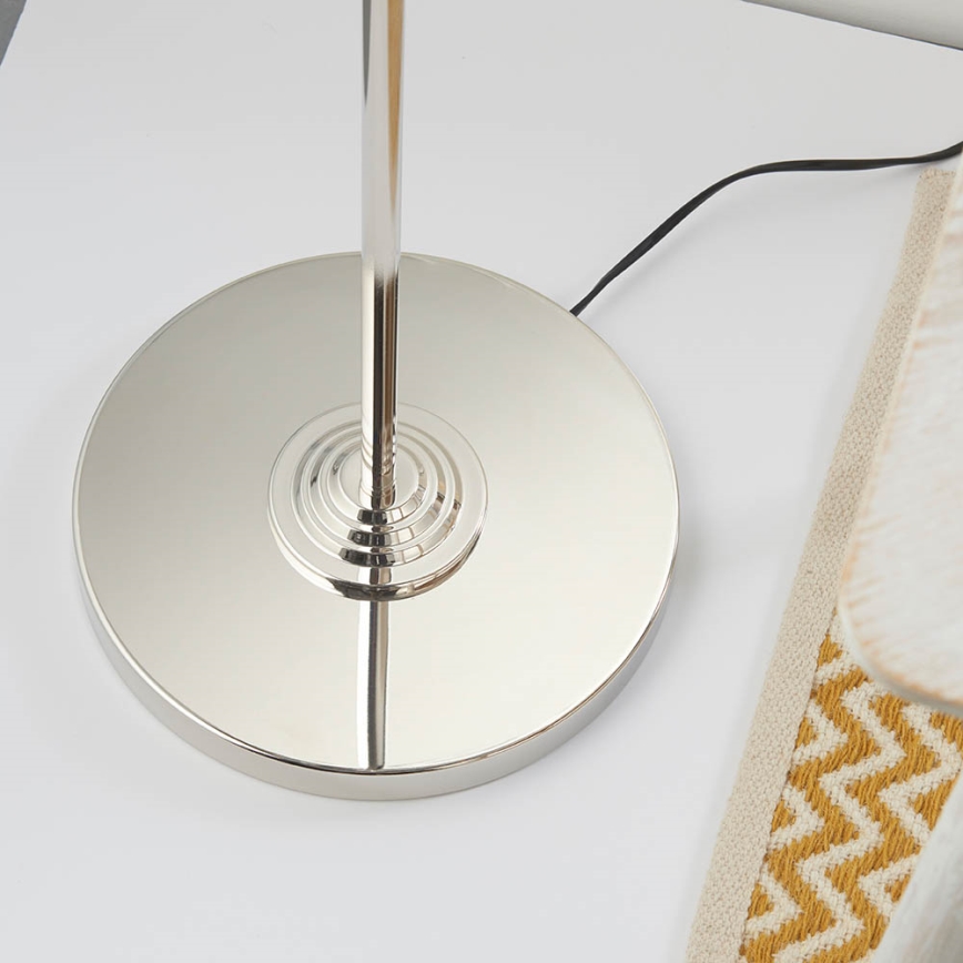 Endon 94378 - Stojací lampa HIGHCLERE 1xE14/40W/230V šedá/lesklý chrom