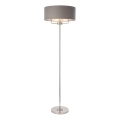 Endon 94378 - Stojací lampa HIGHCLERE 1xE14/40W/230V šedá/lesklý chrom pr. 47 cm