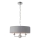 Endon 94394 - Lustr na řetězu HIGHCLERE 3xE14/40W/230V tmavě šedá/lesklý chrom pr. 45 cm