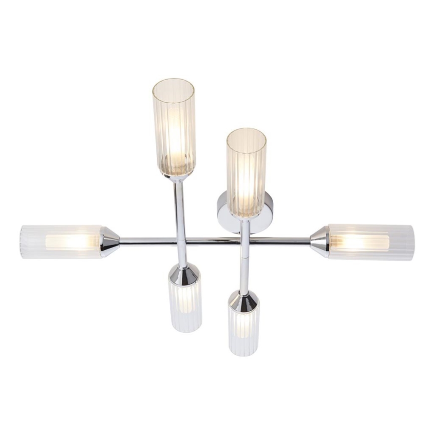 Endon 95045 - Koupelnový přisazený lustr NATORI 6xG9/3W/230V IP44 lesklý chrom