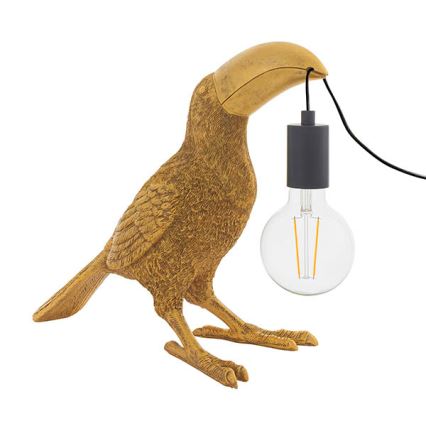 Endon 95077 - Stolní lampa TOCO TOUCAN 1xE27/10W/230V zlatá