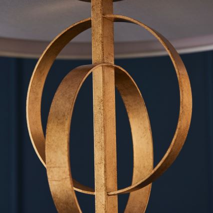 Endon 95212 - Lustr na řetězu 3xE27/10W/230V pr. 60 cm šedá/mosaz