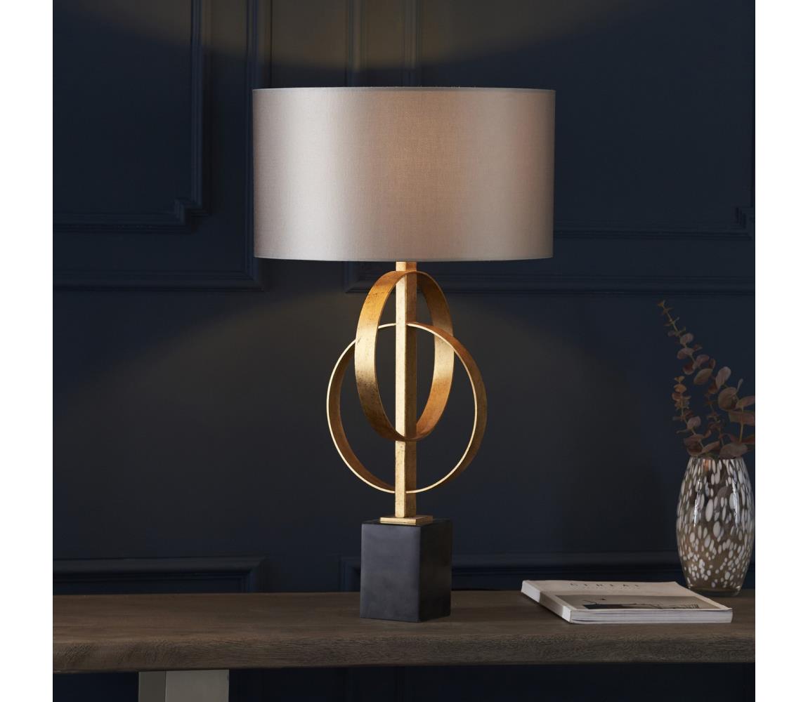 Endon 95213 - Stolní lampa 1xE27/10W/230V šedá/mosaz/černá 95213