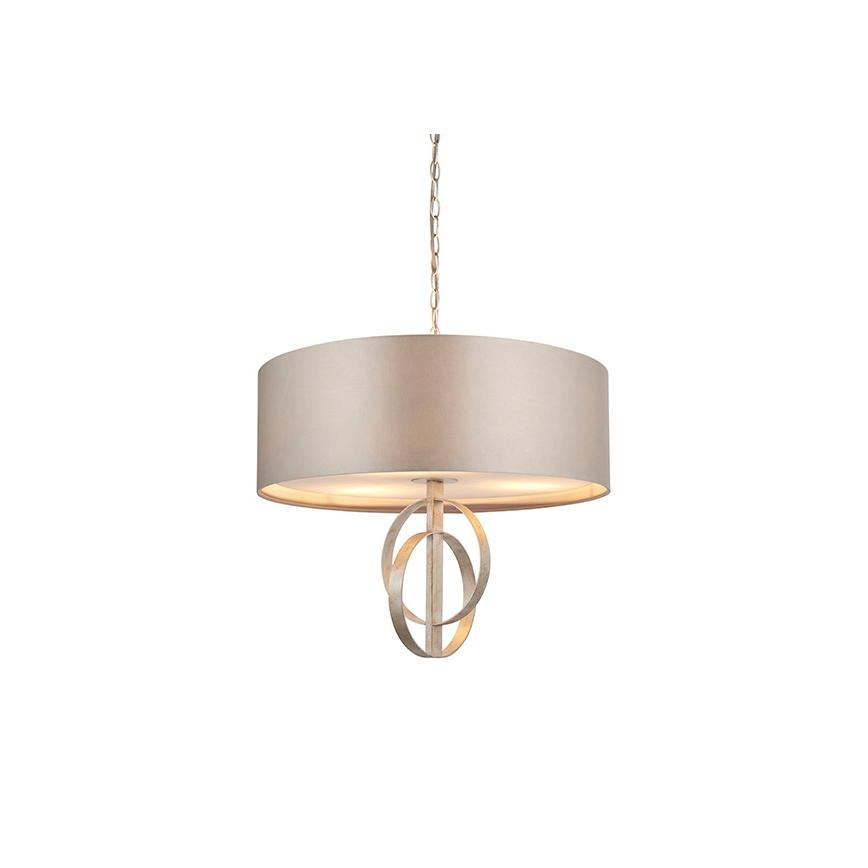 Endon 95216 - Lustr na řetězu 3xE27/10W/230V pr. 60 cm šedá