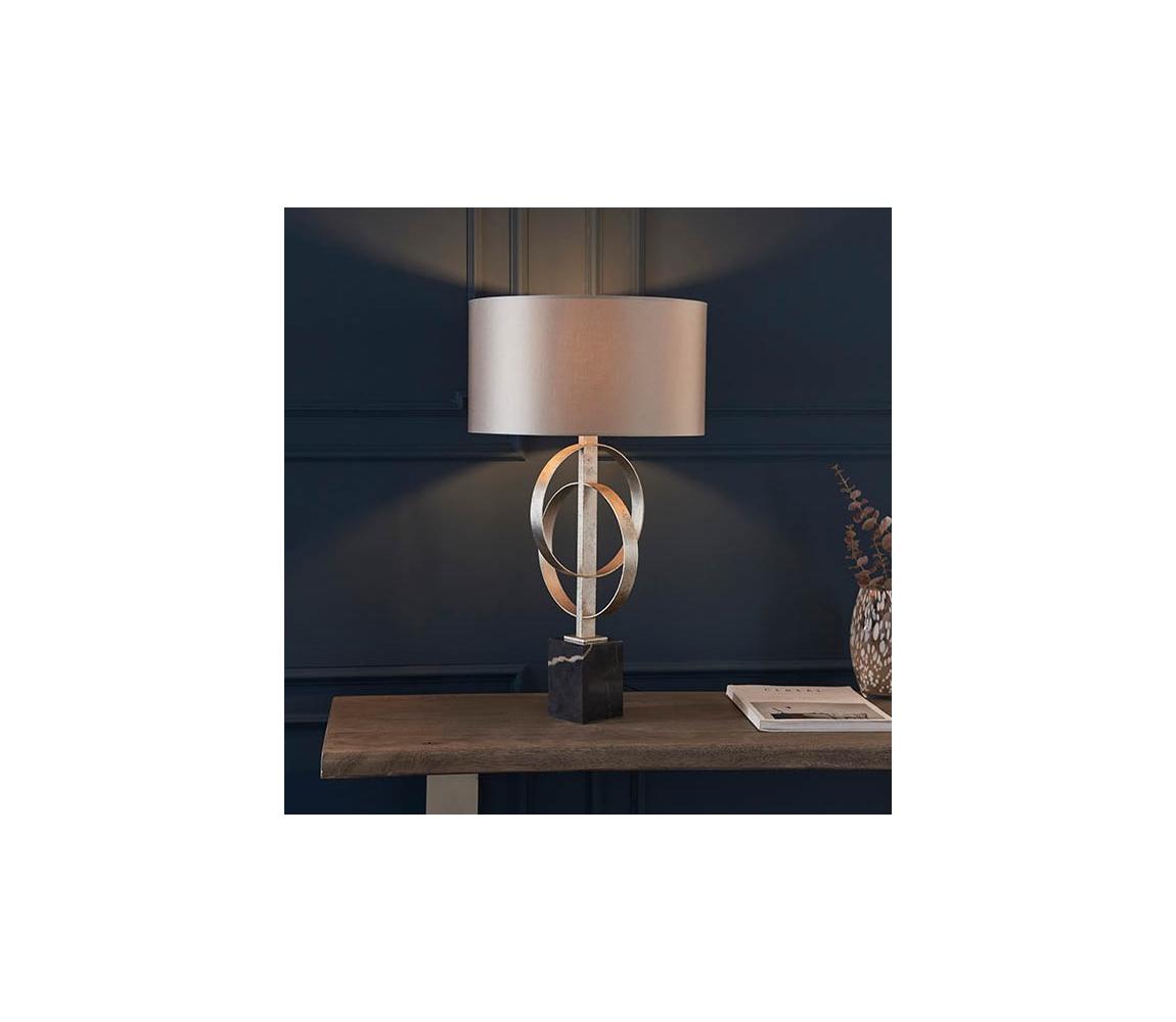Endon 95217 - Stolní lampa 1xE27/10W/230V šedá/černá 95217 Šedá,Patina
