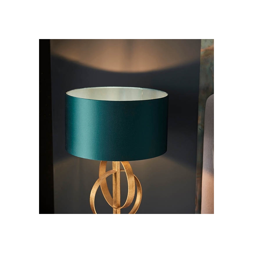 Endon 95221 - Stolní lampa 1xE27/10W/230V modrá/mosaz/černá