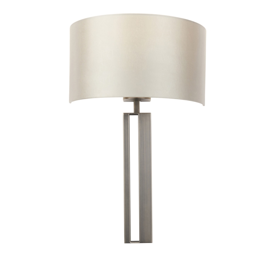 Endon 95449 - Nástěnná lampa 1xE27/10W/230V béžová/matný chrom