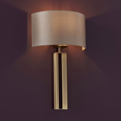 Endon 95452 - Nástěnná lampa 1xE27/10W/230V béžová/zlatá