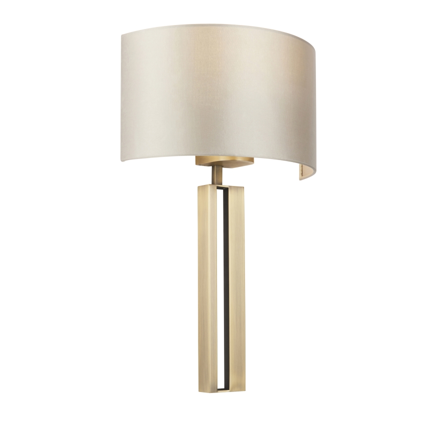 Endon 95452 - Nástěnná lampa 1xE27/10W/230V béžová/zlatá