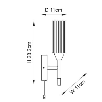 Endon 97171 - Koupelnové nástěnné svítidlo NATORI 1xG9/3W/230V IP44 lesklý chrom