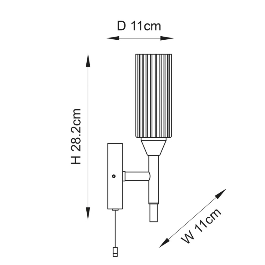 Endon 97171 - Koupelnové nástěnné svítidlo NATORI 1xG9/3W/230V IP44 lesklý chrom