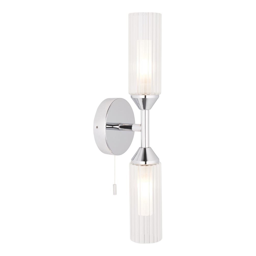 Endon 97172 - Koupelnové nástěnné svítidlo NATORI 2xG9/3W/230V IP44 lesklý chrom