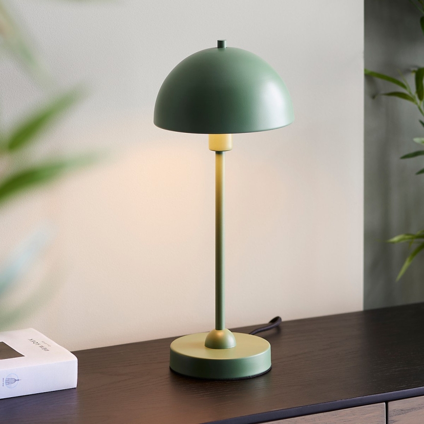 Endon 98495 - Stolní lampa SAROMA 1xE14/7W/230V zelená