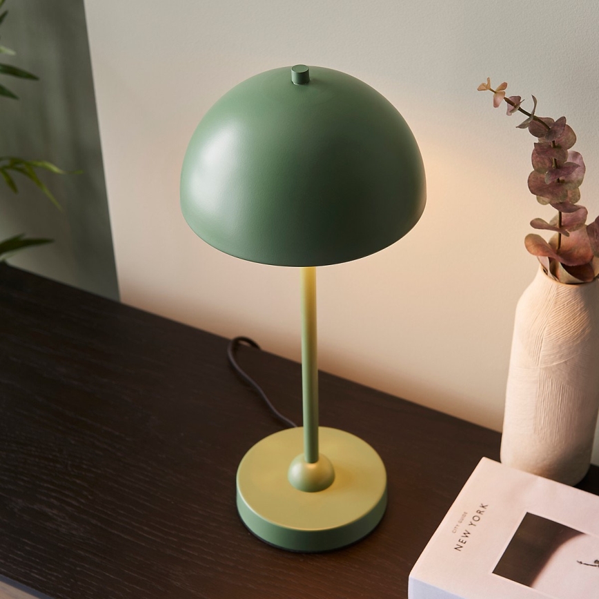 Endon 98495 - Stolní lampa SAROMA 1xE14/7W/230V zelená