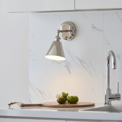 Endon 98716 - Nástěnné bodové svítidlo HALLE 1xE14/40W/230V lesklý chrom