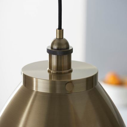 Endon 98744 - Lustr na lanku FRANKLIN 1xE27/10W/230V mosaz