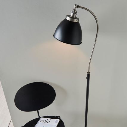 Endon 98753 - Stojací lampa FRANKLIN 1xE27/10W/230V matný chrom/antracit