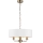 Endon 98934 - Lustr na řetězu HIGHCLERE 3xE14/40W/230V bílá/mosaz